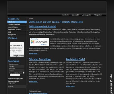 Joomla Template: BlackBear_1.5_1