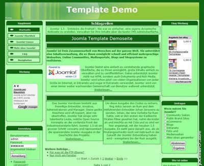 Joomla Template: FT_simpleGreen