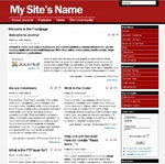 Joomla Template: Pinstriped: Red