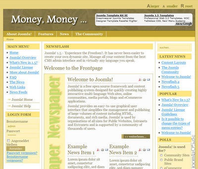 Joomla Template: gopip_money
