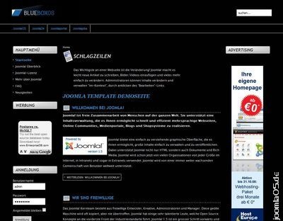 Joomla Template: bluebox08