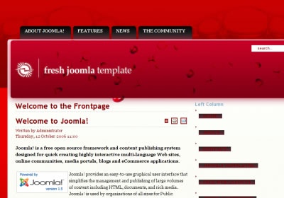 Joomla Template: red_template_15