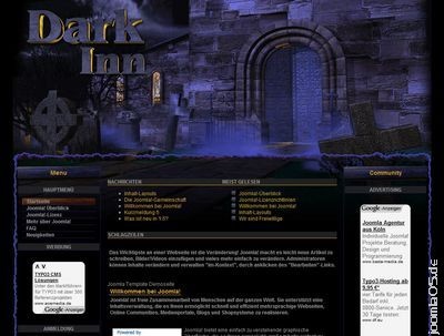 Joomla Template: Dark Church 3D