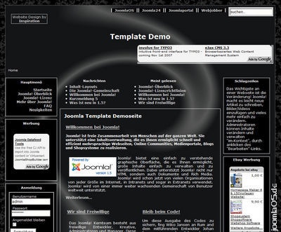 Joomla Template: joomla1.5_black