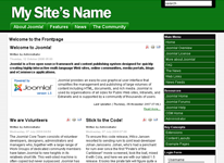 Joomla Template: Pinstriped: Green