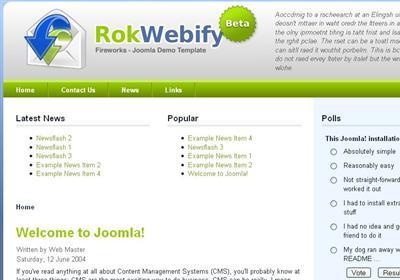 Joomla Template: rt_rokwebify
