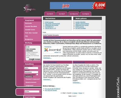 Joomla Template: blogfolio
