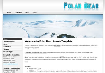 Joomla Template: PolarBear