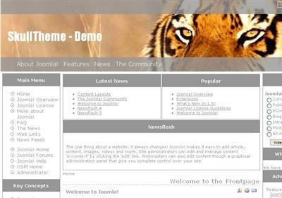 Joomla Template: SkullTheme - Tiger