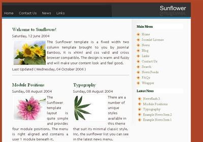 Joomla Template: Sunflower