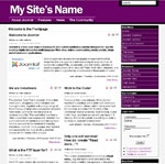 Joomla Template: Pinstriped: Purple