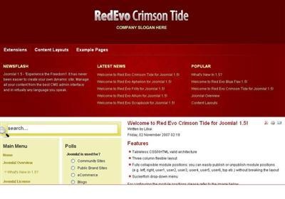 Joomla Template: RedEvo_CrimsonTide