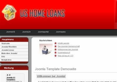 Joomla Template: US Home Loans Template 2
