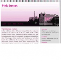 100CMS Joomla Template: JJ Pink Sunset