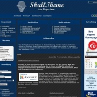 100CMS Joomla Template: SkullTheme - Pinstripe