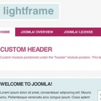 100CMS Joomla Template: tem_lightframe
