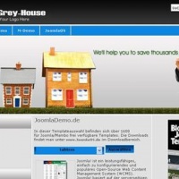100CMS Joomla Template: Grey_House