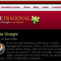 100CMS Joomla Template: diagonal