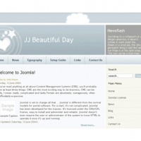 100CMS Joomla Template: JJ Beautiful Day