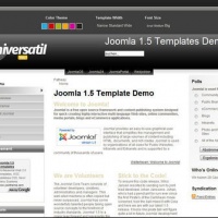 100CMS Joomla Template: universatil