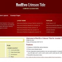 100CMS Joomla Template: RedEvo_CrimsonTide