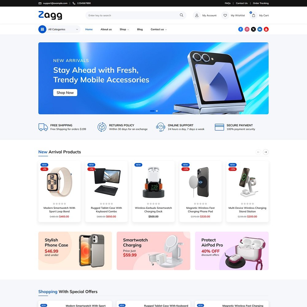 Wordpress Theme: Zagg Free