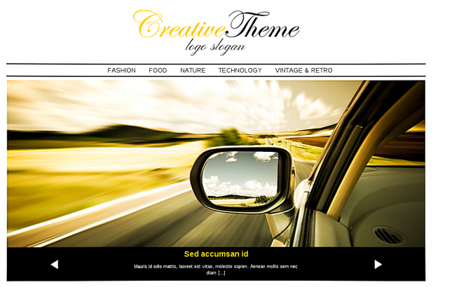Wordpress Theme: Creative Theme