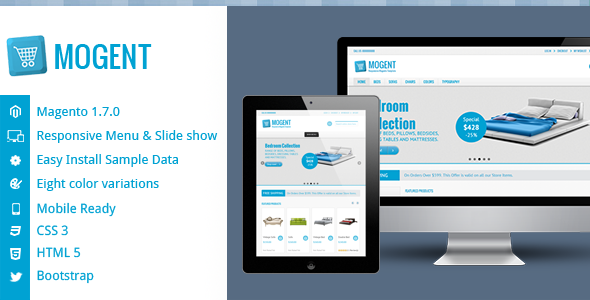 Magento Template: Mogent - Mobile Ready Magento Template