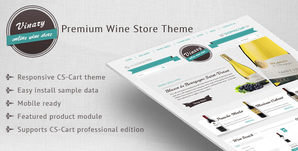 Opencart Template: Vinary