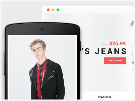 Joomla Template: Spacious - Joomla eCommerce solution
