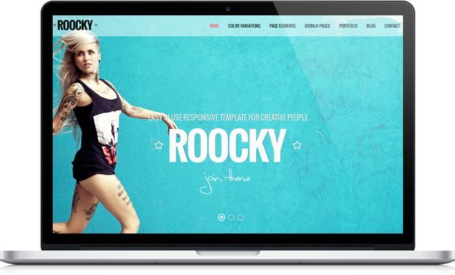 Joomla Template: Roocky. For you in every detail.
