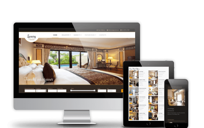 Joomla Template: Luxury - Hotel Joomla template