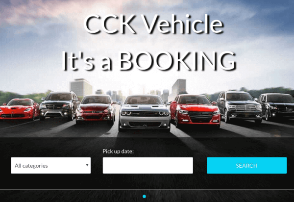 Joomla Template: CCK Vehicle Booking  - Your Booking site