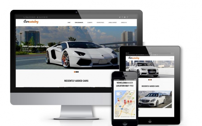 Joomla Template: Car Catalog - Automotive Website Template