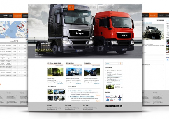 Joomla Template: OS Hard Trucks