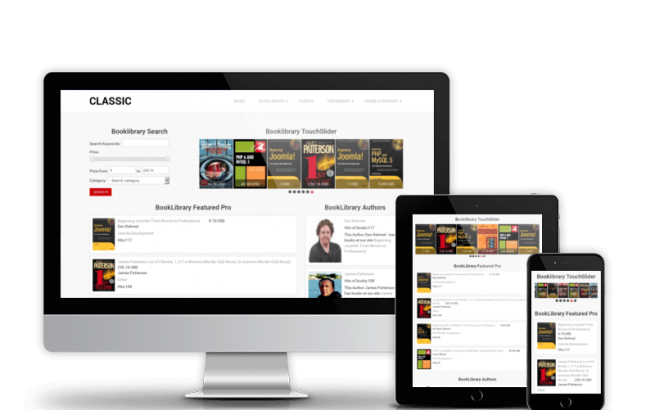 Joomla Template: Classic - Book Library Joomla Template