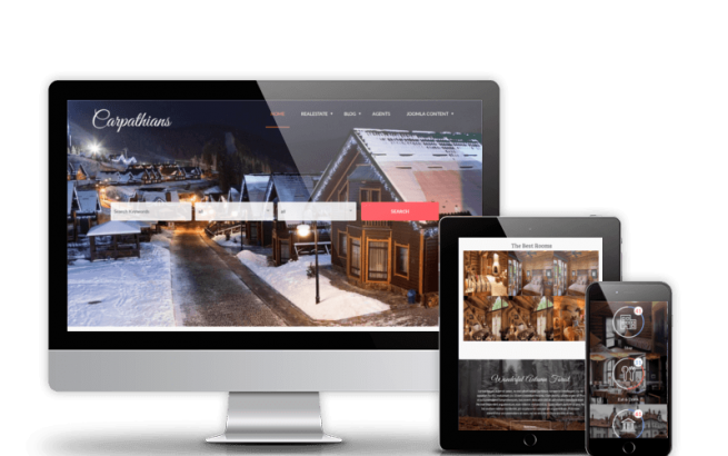 Joomla Template: Carpathians - Resort & Hotel Joomla template
