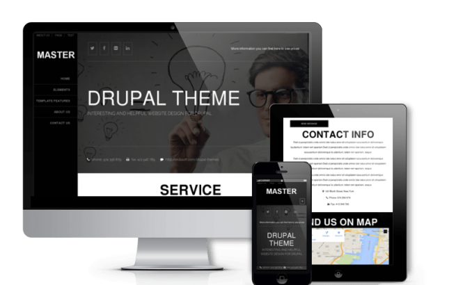 Drupal Theme: Master - Free Drupal Responsive Theme