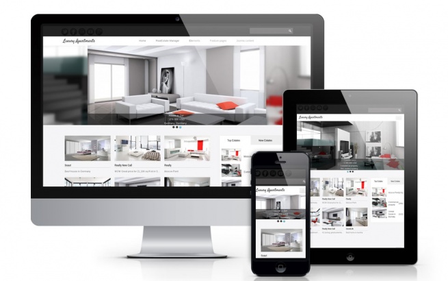 Joomla Template: Luxury Apartments - Joomla Real Estate Template