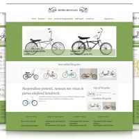 100CMS Joomla Template: Retro Bicycles