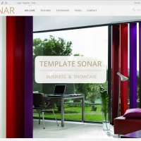 Joomla Premium Template - SONAR - Business & Showcase