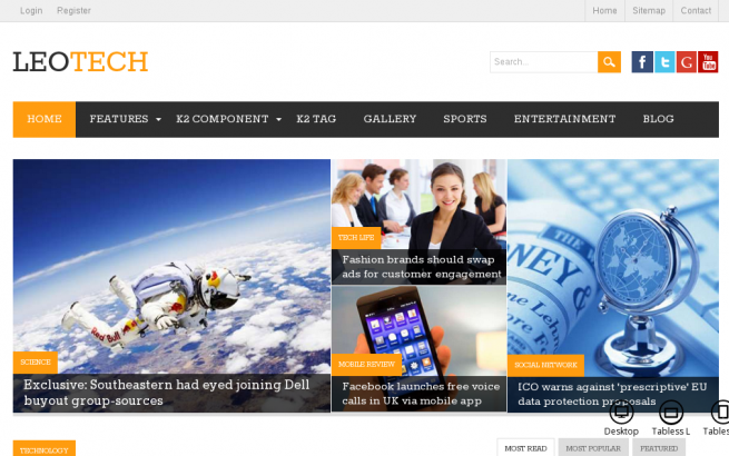 Joomla Template: Leo Tech Joomla Template