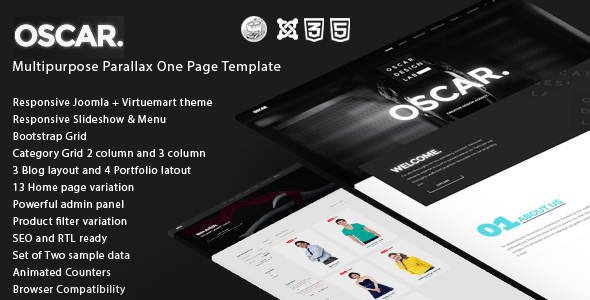 Joomla Template: Oscar - Agency And Creative Templates