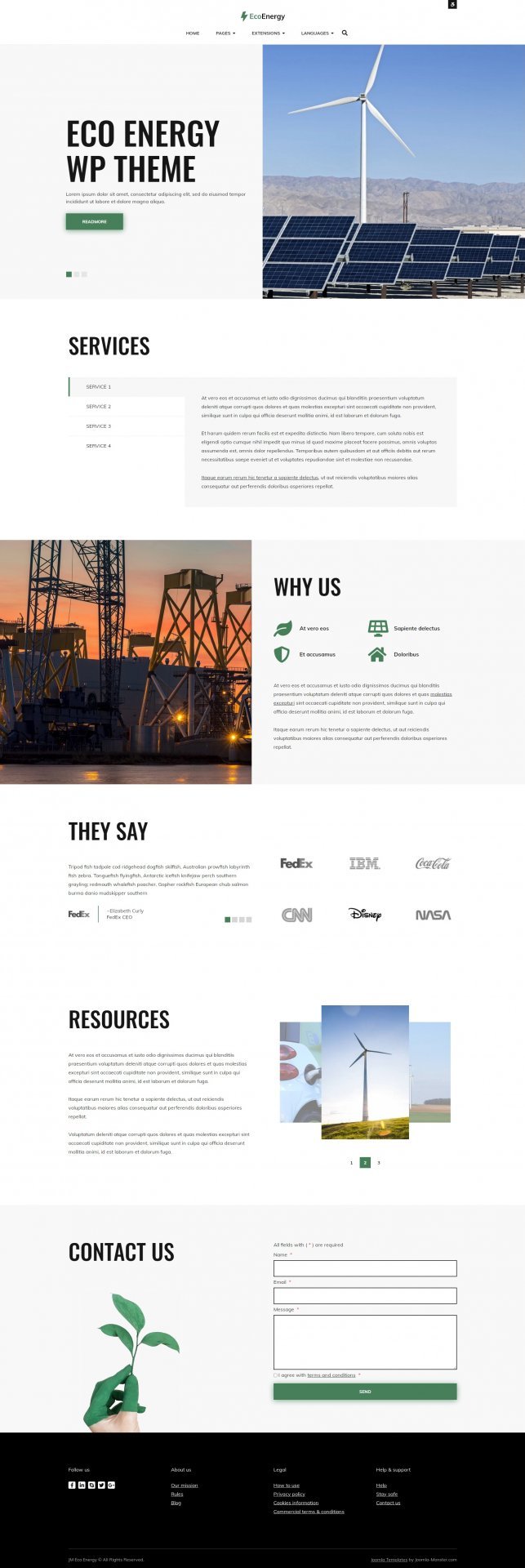 Joomla Template: JM Eco Energy