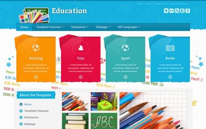 Joomla Template: JM-School-Tools