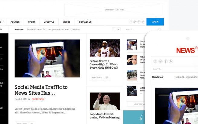 Joomla Template: News 2