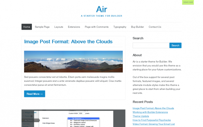 Wordpress Theme: Air