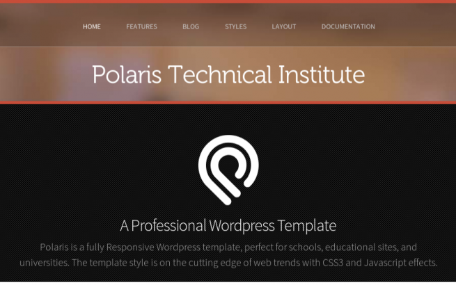 Wordpress Theme: Polaris WordPress