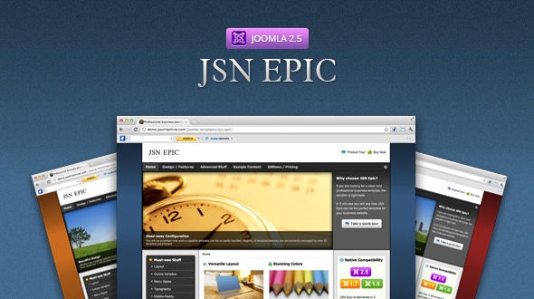Joomla Template: JSN Epic - Responsive Joomla Business Template