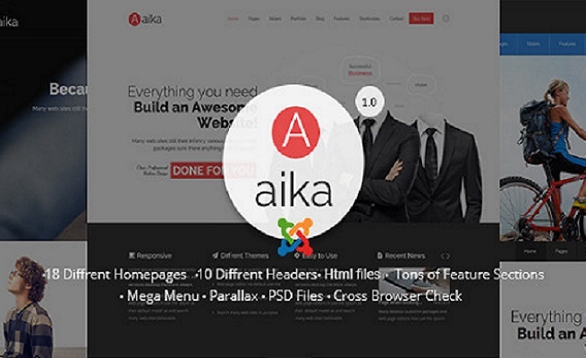 Joomla Template: Aaika - Responsive Multipurpose